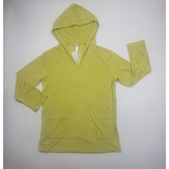 Andie Swim The Hoodie Dress Women's Size Small Honeysuckle Terry Lounge Cover-Up - Picture 12 of 16